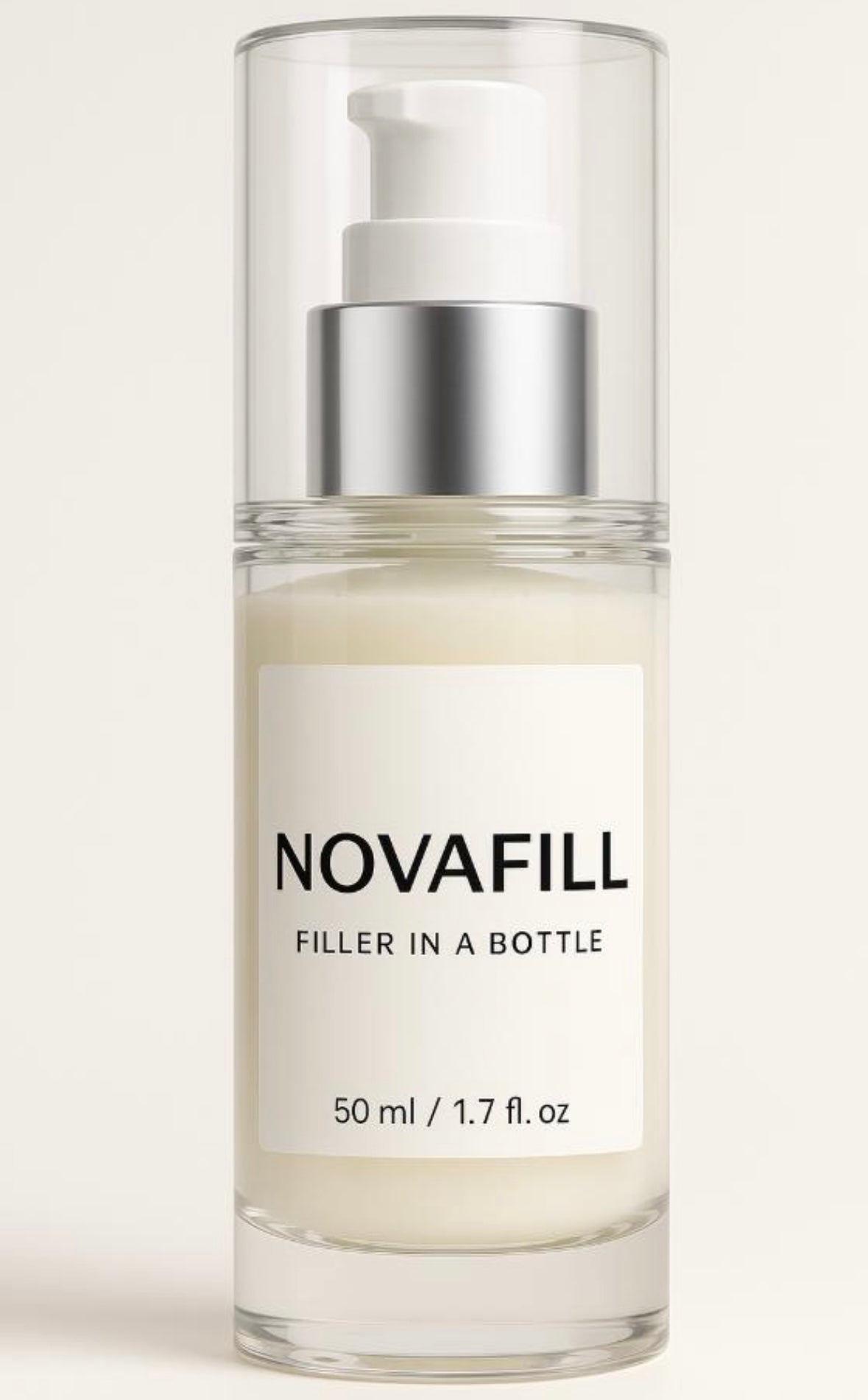 Novafill Filler in a Bottle - 50ml anti-aging cream with Volufiline for plumper, smoother skin